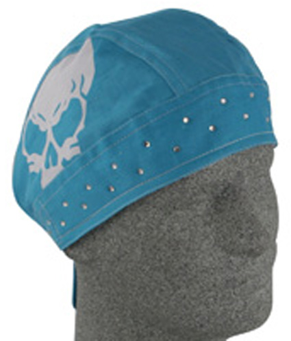 Turquoise Skull, Standard Headwrap